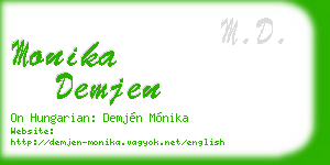 monika demjen business card